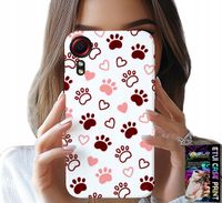 ETUI DO SAMSUNG GALAXY XCOVER 7 - PSIE ŁAPKI NA BIAŁYM TLE, PIES, KOT, MIŚ