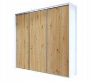 Wysoka Szafa Przesuwna 275cm  Biały + Artisan Maxi h-245 cm