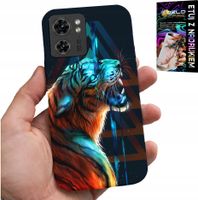 ETUI DO MOTOROLA EDGE 40 - TYGRYS MĘSKIE WZORY NA OBUDOWĘ, CASE