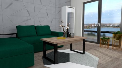 NOWOCZESNY STOLIK KAWOWY ŁAWA DO SALONU LOFT na Arena.pl