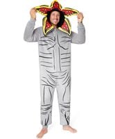 Kigurumi Męskie Strój Halloween Onesie Stranger Things Szary Rozmiar XL