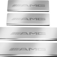 Listwa progowa MERCEDES C W205 AMG Stal nierdzewna 304 połysk 4szt