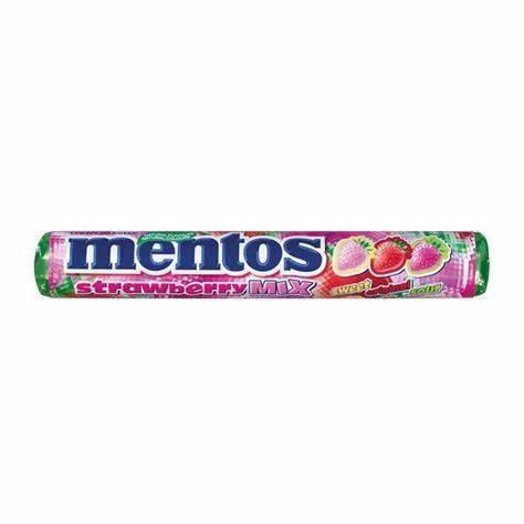 MENTOS Draże Strawberry Mix 37,5g zdjęcie 1