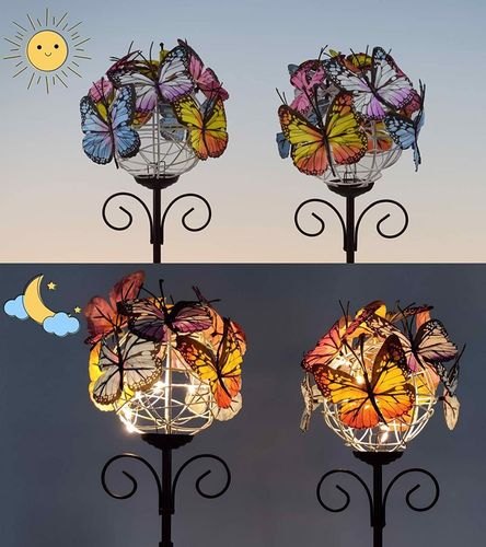 Lampki Solarne W Kształcie Motyla 2Szt. na Arena.pl
