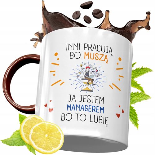 Kubek Bordowy Dla Managera Na Urodziny Prezent Z Nadrukiem Ze Zdjęciem na Arena.pl