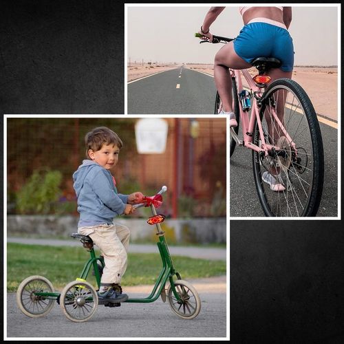 MOCNA LAMPKA ROWEROWA TYLNA KIERUNKOWSKAZY ROWEROWE ŚWIATŁO TYŁ LED USB na Arena.pl