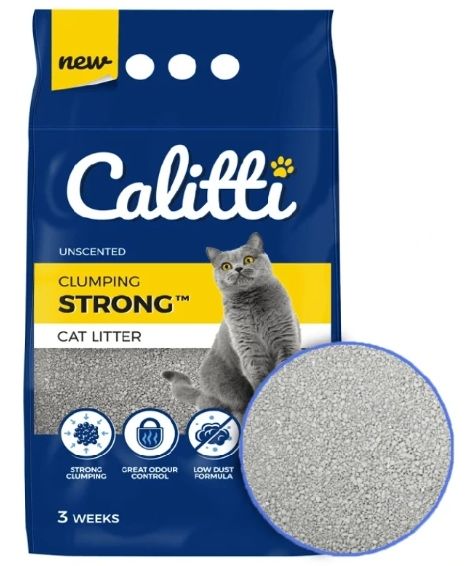 Calitti Strong Unscented żwirek bentonitowy 10L zdjęcie 1