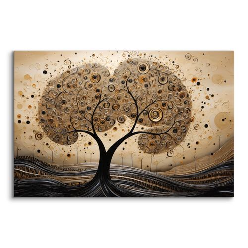 Obraz Canvas Do Sypialni Abstrakcja Drzewo Wzory Geometryczne 100cm x 70cm na Arena.pl