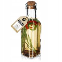 SZKLANA BUTELKA Z KORKIEM NA NALEWKI OLIWĘ 175ml