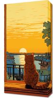 Obraz 30x60cm Zachód przez Kocie Oczy