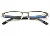 PLUSY Okulary do CZYTANIA i Komputera BLUE LIGHT Metalowe Żyłkowe półramki
