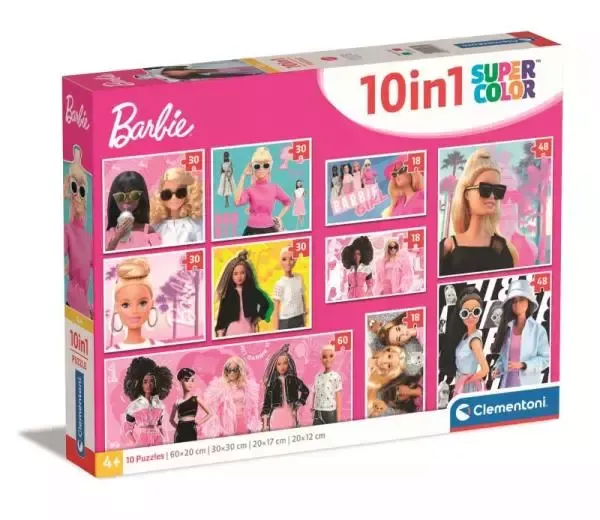 Puzzle 10w1 Super Kolor Barbie zdjęcie 1