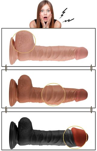 8.5"" real extreme vibrating dildo flesh na Arena.pl