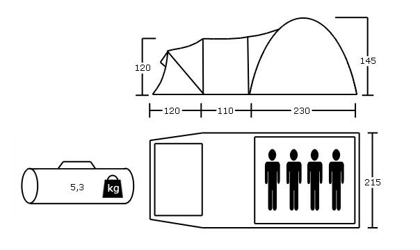 ! NAMIOT SOLITER 4 PRO ACAMPER 3500mm H2O + GRATIS zdjęcie 14
