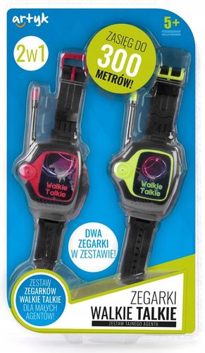 WALKIE TALKIE KRÓTKOFALÓWKA 300m ZEGAREK X2 ZESTAW na Arena.pl