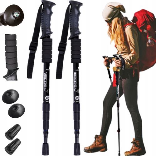 KIJE TREKKINGOWE ANTISHOCK DO CHODZENIA PO GÓRACH NORDIC WALKING KIJKI ALU na Arena.pl