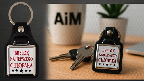 Brelok najlepszego chłopaka prezent dzień chłopaka kwadratowy na Arena.pl