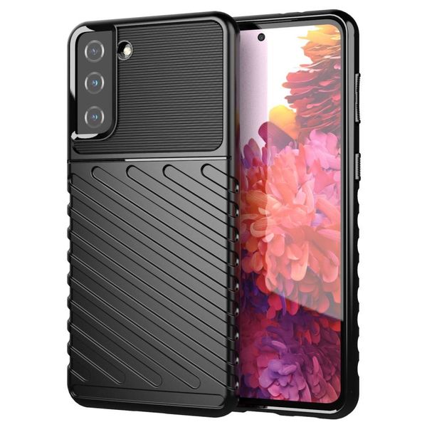 Etui Samsung Galaxy S21+ Plus Pancerne Thunder Czarne zdjęcie 1