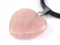 WISIOREK kamień KWARC RÓŻOWY serce 20mm [W077]