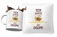 Zestaw Dla Gamera Poduszka + Kubek Na Prezent Z Nadrukiem Ze Zdjęciem
