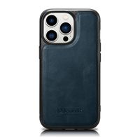 etui pokryte naturalną skórą do iphone 14 pro max leather oil wax granatowy