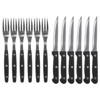 zestaw sztućców sztućce do steków pizzy 12 elem.