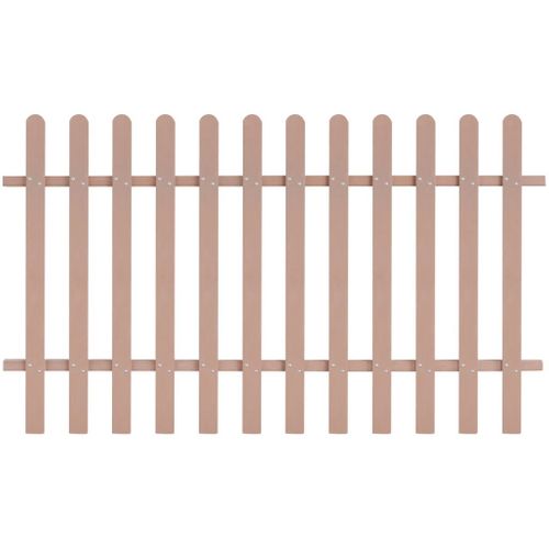 Płot sztachetowy 200x120 cm WPC brązowy na Arena.pl