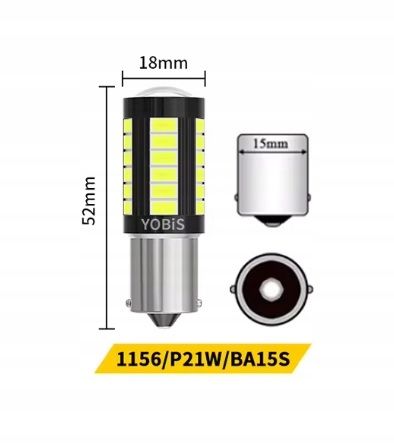 Żarówki P21W PROJEKTOR XENON BIAŁY BIAŁE LED Bardzo Mocne 6500 2szt. na Arena.pl
