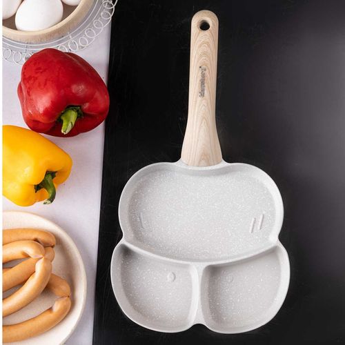 patelnia marmurkowa do jajek placków 3 sekcje klausberg kb-7824 na Arena.pl