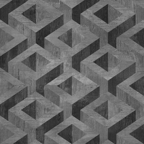 Tapeta NOWOCZESNY Geometryczny Wzór Kwadraty 3D na Arena.pl