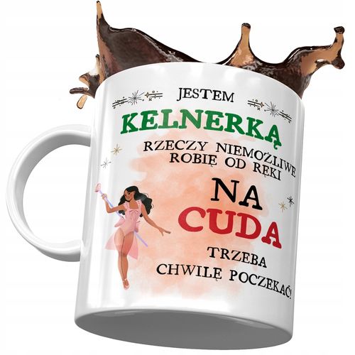 Kubek Dla Kelnerki Jestem Kelnerką Na Prezent Z Nadrukiem Ze Zdjęciem na Arena.pl