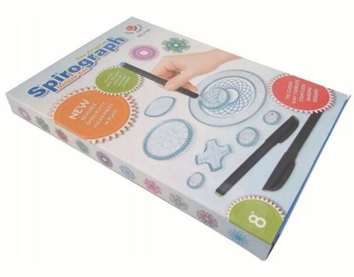 SPIROGRAF KREATYWNY ZESTAW DO RYSOWANIA WZORÓW XXL SZABLONY PISAKI KARTKI na Arena.pl