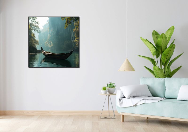 Plakat 90x90cm Samotność na Tafli zdjęcie 4