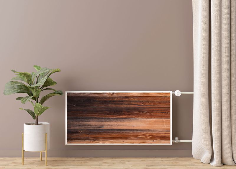 MATA Magnetyczna Kaloryfera Ciemne Deski 80cm x 60cm zdjęcie 7