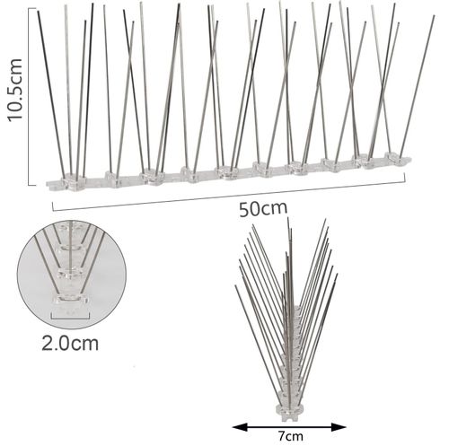10x METALOWE KOLCE NA PTAKI GOŁĘBIE GĘSTE PRZECIW PTAKOM KUNOM NIERDZEWNE na Arena.pl