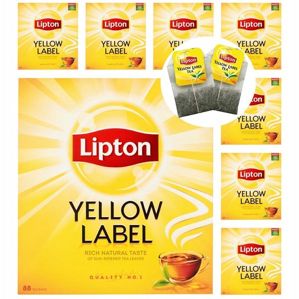 Pakiet Herbata czarna ekspresowa 8x88 torebek Lipton zdjęcie 1