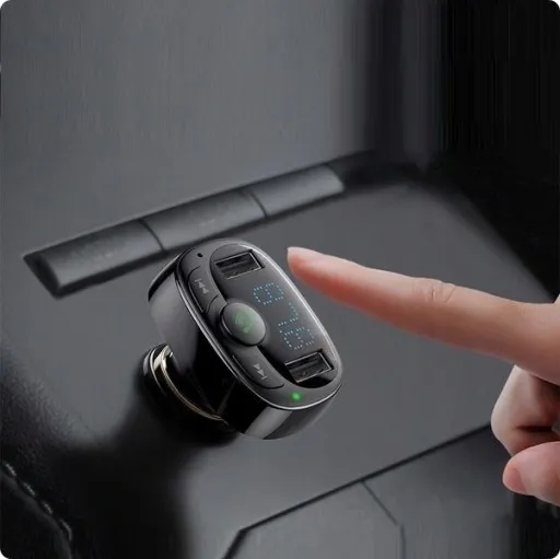 BASEUS TRANSMITER FM BLUETOOTH ŁADOWARKA SAMOCHODOWA MP3 2x USB SD/ TF 3.4A zdjęcie 10