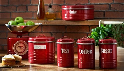 Chlebak czerwony Vintage Kitchen Typhoon na Arena.pl