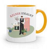 Dla Kelnera Kubek Żółty Kelner Idealny Prezent Z Nadrukiem Ze Zdjęciem