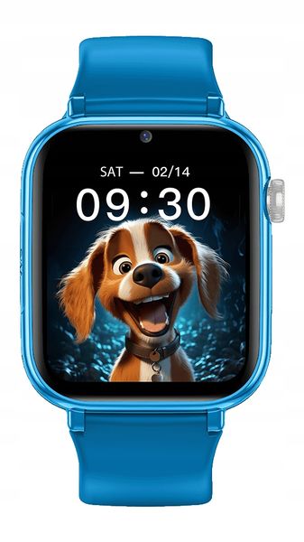 Smartwatch Fw59 Kiddo 4G Niebieski Dla Dziewczynki Chłopca Wideo Gps Sos zdjęcie 3