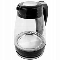 Czajnik elektryczny bezprzewodowy szklany czarny 1,7l 2200W Łucznik PK-2018