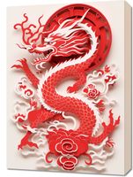 Obraz 50x70cm Czerwony Smok