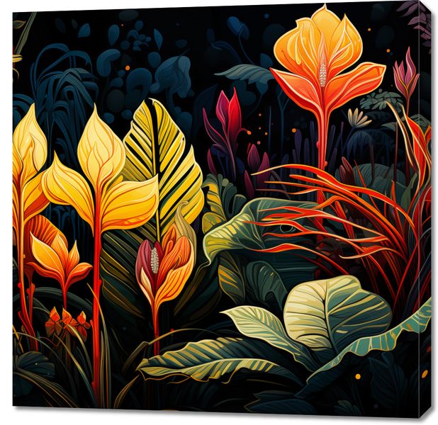 Obraz 90x90cm Tropikalna Symfonia zdjęcie 1