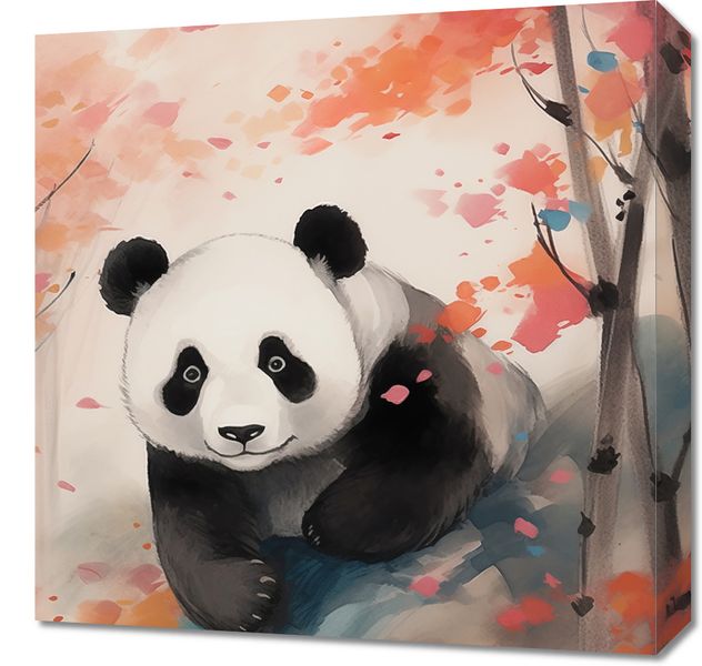 Obraz 50x50cm Panda wśród Klonów zdjęcie 1