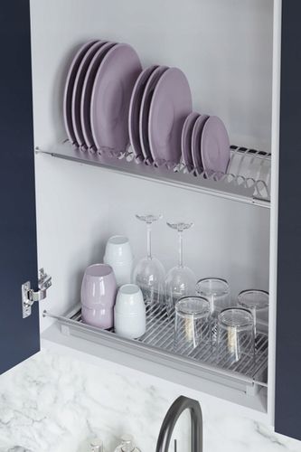 Ociekarka do naczyń Rejs suszarka do szafki 80 cm 2 poziomy stal na Arena.pl