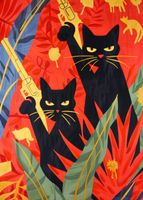 Plakat 25x35cm Dżungla w Odcieniach Nocy