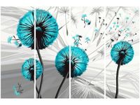 120CM 80 OBRAZ 4 ELEM DMUCHAWCE TURKUSACH ŚCIENNY