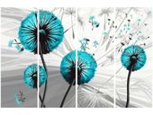 120CM 80 OBRAZ 4 ELEM DMUCHAWCE TURKUSACH ŚCIENNY