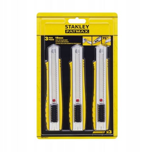 Zestaw 3 noży z ostrzem łamanym STANLEY FATMAX 18mm FMHT10421-0 na Arena.pl