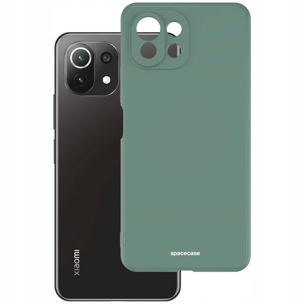 Spacecase Silicone Case Xiaomi Mi 11 Lite Dark Green zdjęcie 2